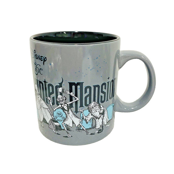 Disney Other - Disney Haunted Mansion Hitchhiking Ghosts 20oz Gray Ceramic Mug for Halloween